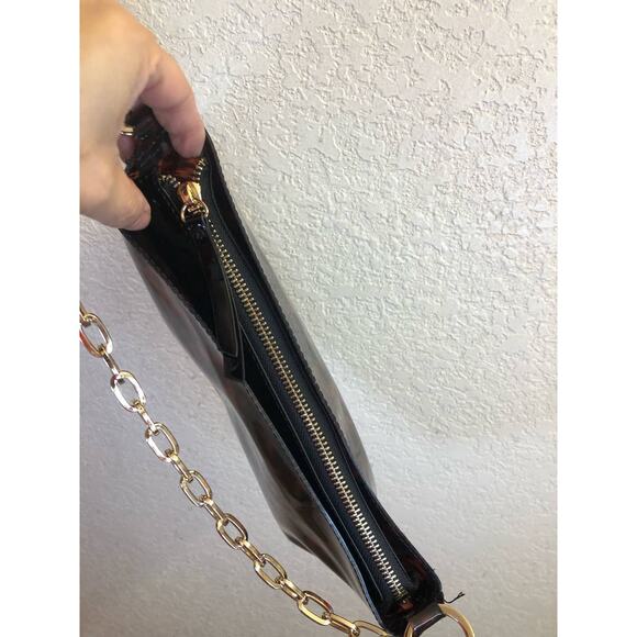 Zara Tortoiseshell Crossbody Bag with Gold Chain - Picture 6 of 11
